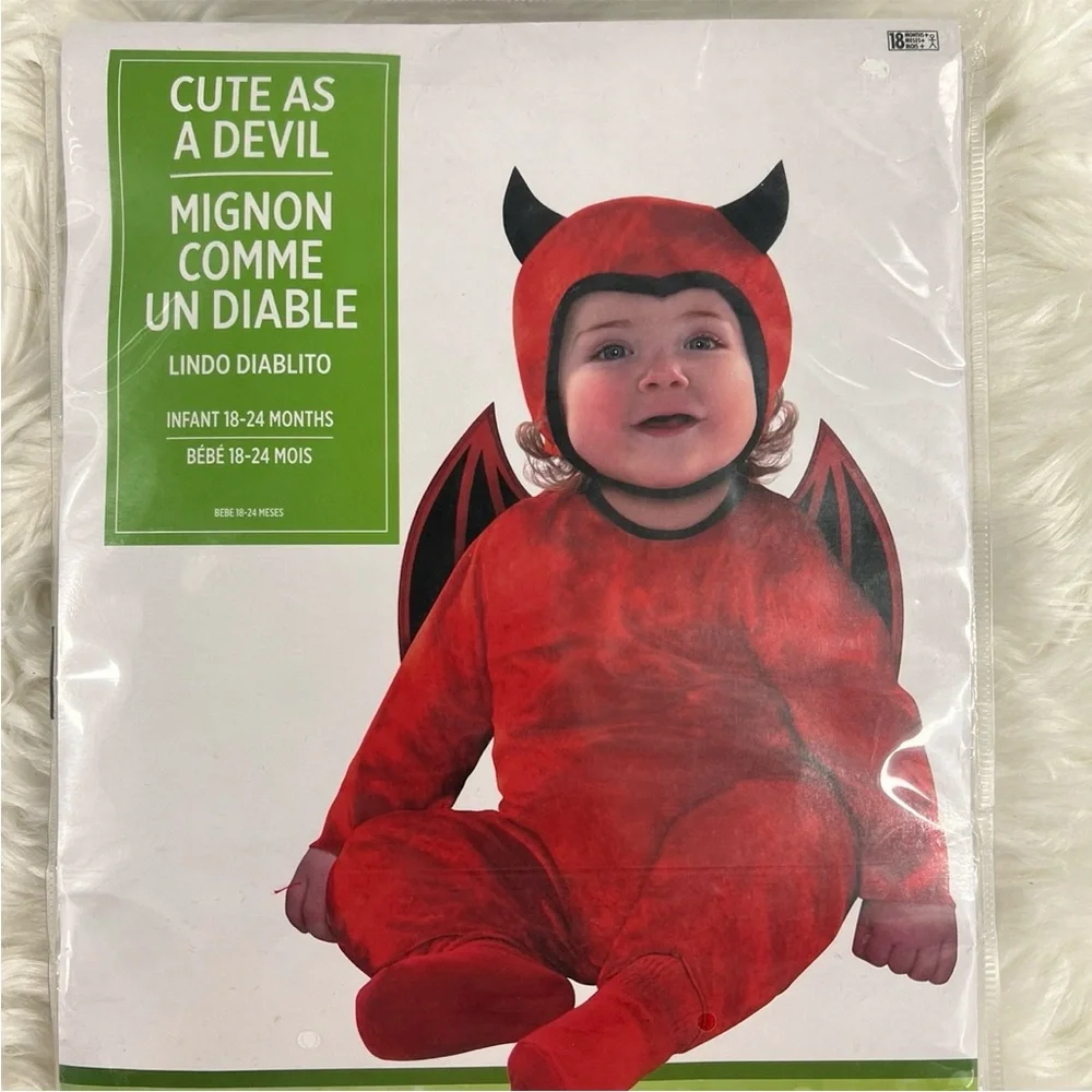 Cute as a Devil Red Kids Costume NEW infant 18-24 months